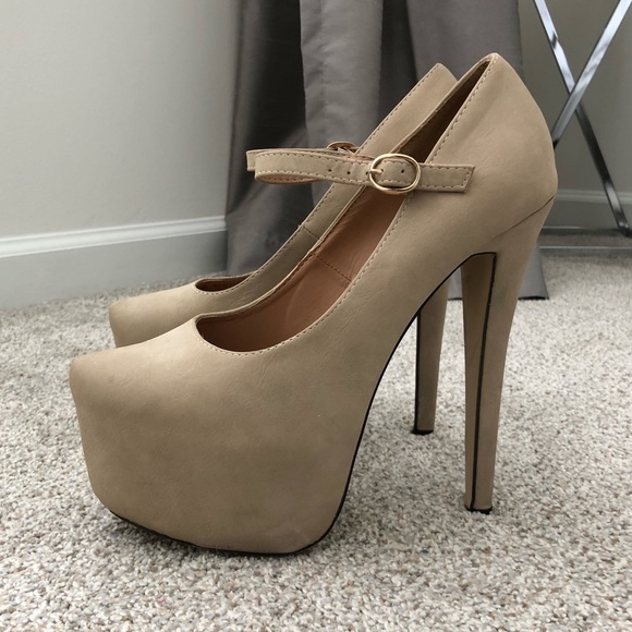 Glaze | Shoes | Nude Platform Pumps | Poshmark
